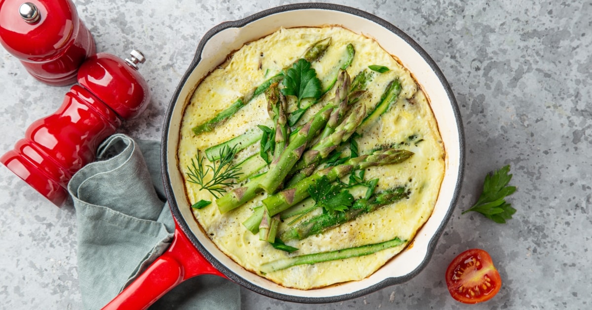 Endlich gibt‘s Spargel - Omelette mit grünem Spargel | krone.at