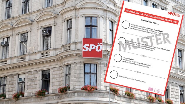 Die SPÖ-Mitgliederbefragung dauert noch bis 10. Mai (Bild: APA/Screenshot/heute.at. Krone KREATIV)