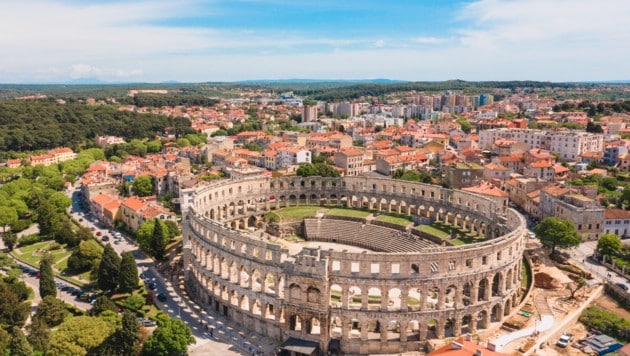 Das römische Amphitheater Pula ist das sechstgrößte Amphitheater der Antike. (Bild: Ivan Sardi)