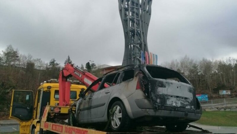 Beim Pyramidenkogel war es am 19. April zu dem Fahrzeugbrand gekommen. (Bild: Tafrent)