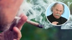 Prof. Michael Musalek kennt die Sucht-Gefahren von Cannabis. (Bild: APA/Helmut Fohringer, stock.adobe.com, Krone KREATIV)