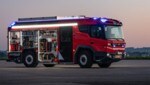 La producción en serie del RT, un híbrido o, si se desea, incluso un camión de bomberos totalmente eléctrico, comenzará en Leonding en mayo.  (Imagen: Rosenbauer Internacional)