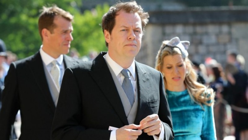 Tom Parker Bowles bei der Hochzeit von Prinz Harry und Herzogin Meghan im Mai 2018 (Bild: APA/AFP/POOL/Gareth Fuller)