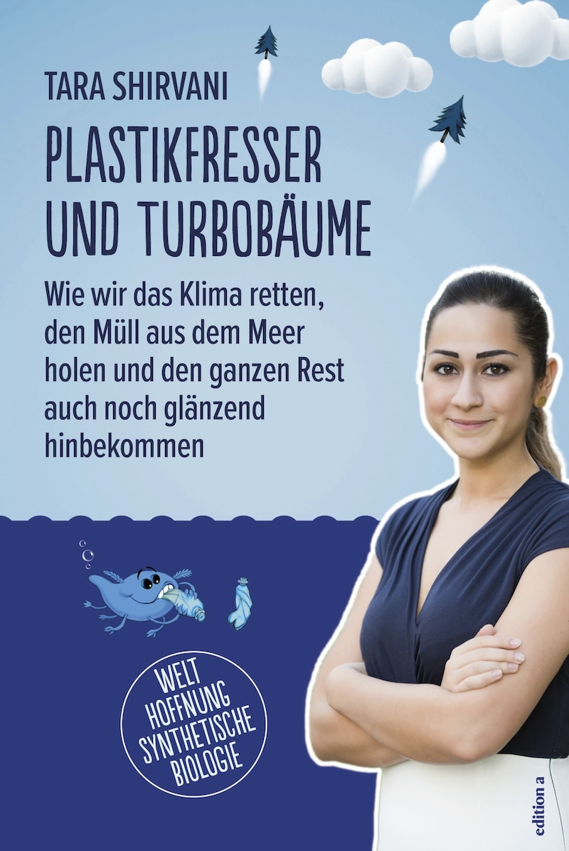 Tara Shirvani schreibt in ihrem Buch „Plastikfresser und Turbobäume“ (25 Euro, edition a) über Leder produzierende Zellen und Kleidung, die aus recyceltem CO2 besteht. (Bild: edition a)