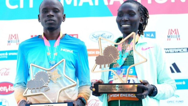 Samwel Mailu und Magdalyne Masai (Bild: APA/EVA MANHART)