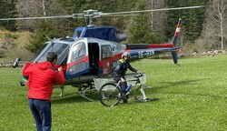 Das Rad des Mannes wurde gefunden, für die Libelle war am Berg aber kein Flugwetter (Bild: ZOOM.TIROL)