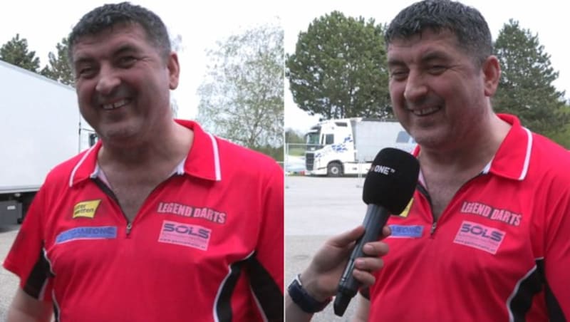 Mensur Suljovic im Sieger-Interview nach seinem Triumph gegen Michael Smith (Bild: krone.at)