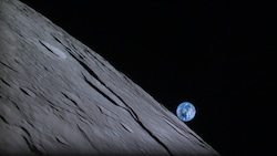 Diese Aufnahme vom Aufgang der Erde über dem Mond machte die Sonde noch - bald darauf brach der Kontakt ab. (Bild: Ispace)