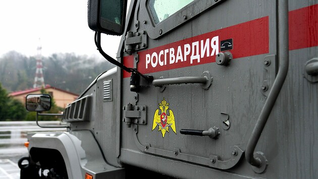 Ein Fahrzeug der russischen Nationalgarde (Symbolbild) (Bild: stock.adobe.com)