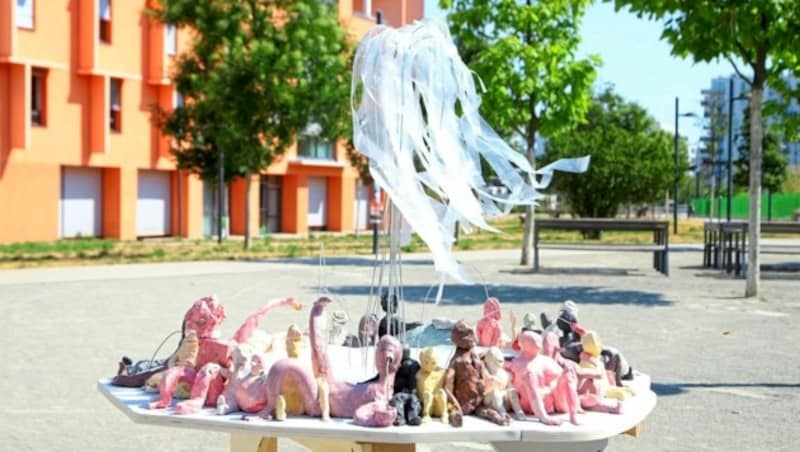 Der Jubiläumsbrunnen bekommt einen Figurenkreis mit 7,5 Metern Durchmesser und eine Wasserfontäne. (Bild: PID/VOTAVA)