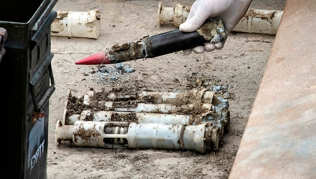 Uran-Munition aus Beständen der USA (Bild: AP)