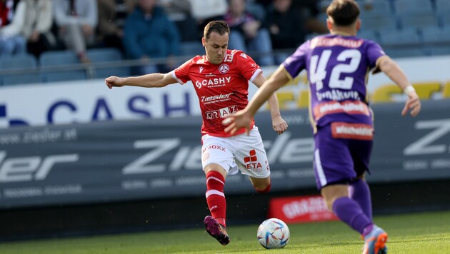 Mit fünf Toren und zehn Assists ist der 37-Jährige Top-Scorer der „Rotjacken“. (Bild: GEPA pictures)