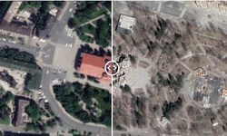 Das Theater von Mariupol wurde völlig zerstört.
