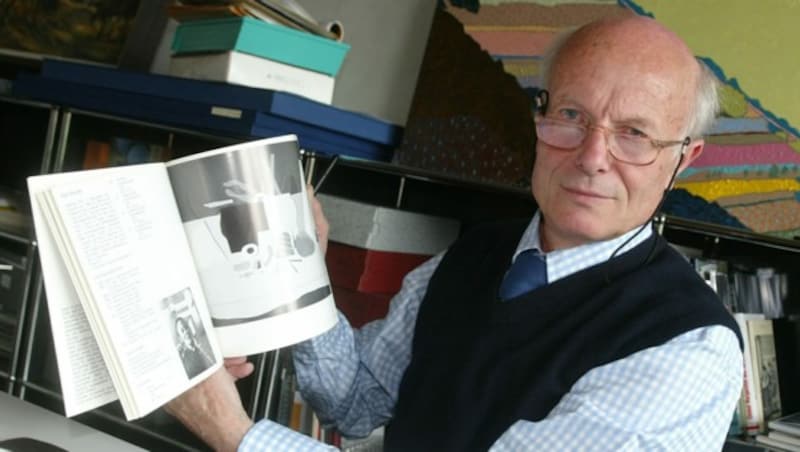 Peter Baum (84) war der erste Direktor des Lentos (Bild: KRONEN ZEITUNG/CHRIS KOLLER)