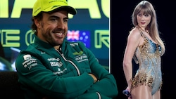 Fernando Alonso (l.) hat sich zu den Gerüchten über eine Affäre mit Taylor Swift geäußert. (Bild: APA/AFP/SUZANNE CORDEIRO/Martin KEEP )