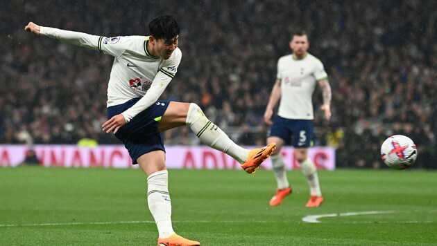 Heung-min Son ließ Tottenham jubeln. (Bild: APA/AFP/Glyn KIRK)