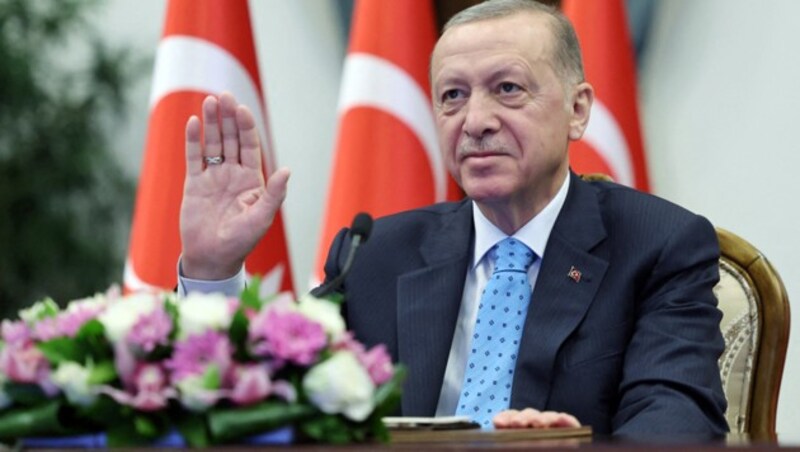 Recep Tayyip Erdogan (Bild: APA/AFP/TURKISH PRESIDENCY PRESS OFFICE/HANDOUT)