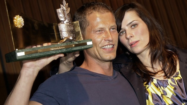 Die Schauspieler Til Schweiger und Nora Tschirner im Jahr 2008 (Bild: dpa)