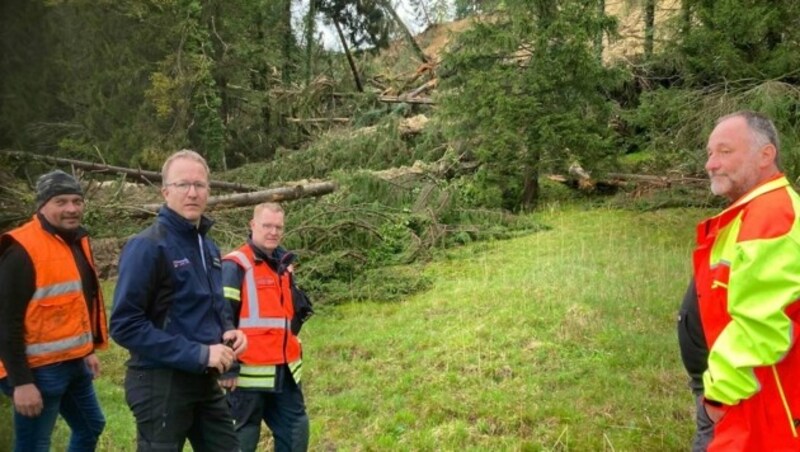 Landesrat Christian Gantner war vor Ort. (Bild: Christian Gantner)