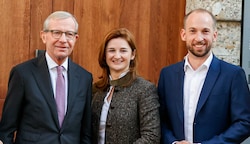 Landeshauptmann Wilfried Haslauer (ÖVP) und Marlene Svazek (FPÖ) wollen auf jeden Fall verhandeln. Was macht David Egger? (Bild: Tschepp Markus)
