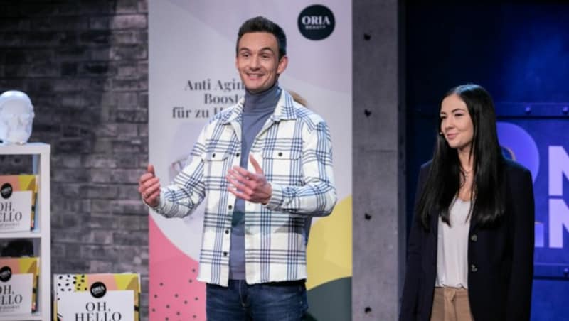 Florian und Lisa Steinkellner sind für „Oria Beauty“ auf Investorensuche. (Bild: Puls4/Gerry Frank Photography)