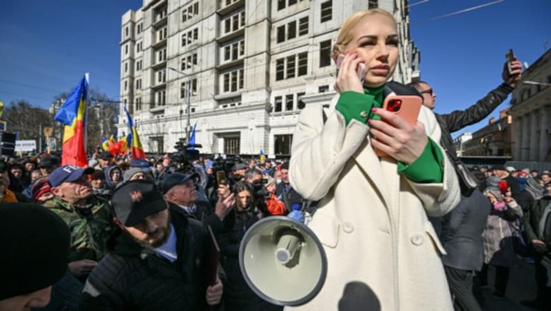 Marina Tauber (Bild: APA / Photo by Daniel MIHAILESCU / AFP)