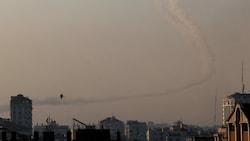 Auf die Stadt Gaza wurden drei Raketen abgefeuert. (Bild: Mohammed Abed/AFP)