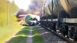 Der Angriff galt einem Güterzug mit Öl- und Holzprodukten. (Bild: Screenshot kameraone)
