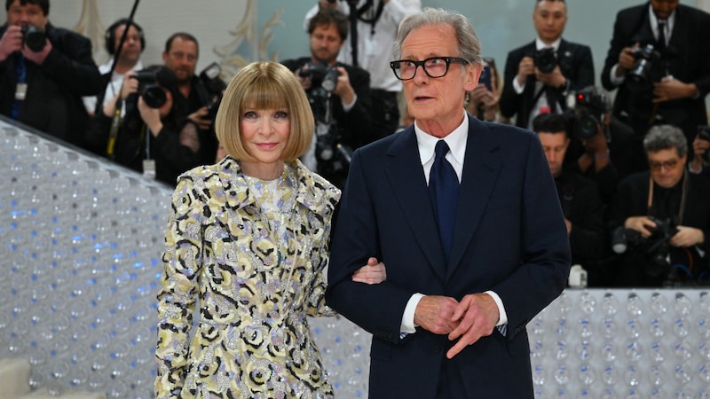 Bill Nighy und Anna Wintour bei der Met Gala 2023. (Bild: APA/AFP/ANGELA WEISS)