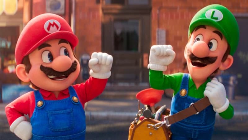 „Super Mario Bros.“ lockte heuer viele Besucher in die Kinos. (Bild: 2023 Nintendo and Universal Studios)