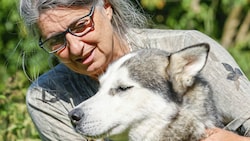 Ursula Lochmann kümmerte sich um insgesamt 15 Huskys. (Bild: Markus Tschepp)