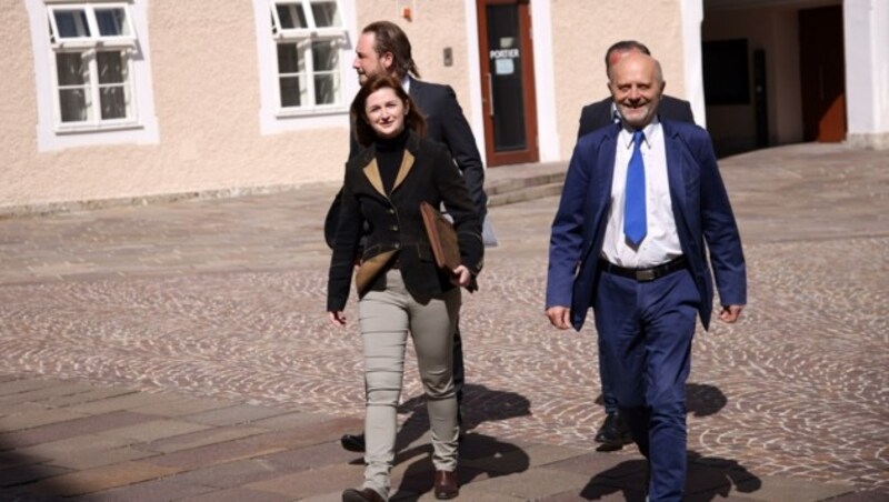 Marlene Svazek und Andreas Schöppl sind im blauen Verhandlungsteam. (Bild: Tröster Andreas)