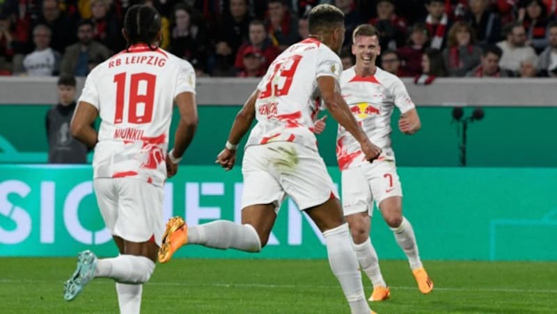 RB Leipzig in Torlaune. (Bild: APA/AFP/THOMAS KIENZLE)