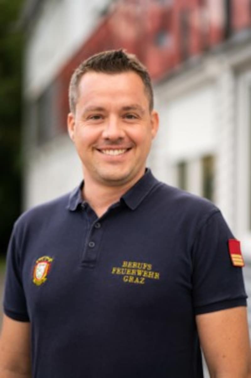 Philipp Goldner, Einsatzleiter der Berufsfeuerwehr Graz (Bild: Berufsfeuerwehr Graz)