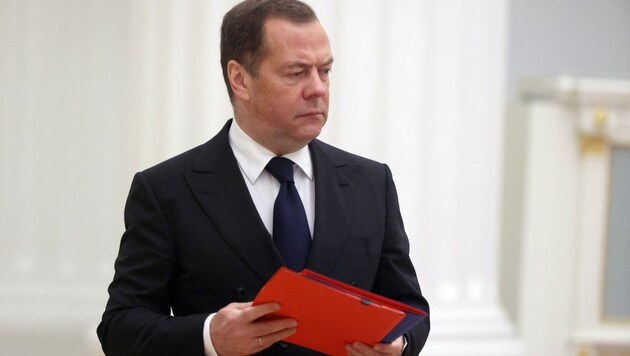 El ex presidente ruso Dmitri Medvédev (Bild: AFP)