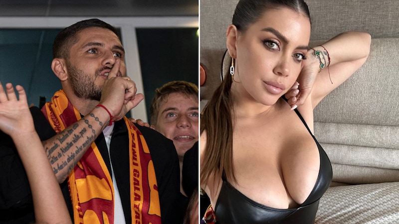 Mauro Icardi und seine inzwischen Ex-Ehefrau Wanda Nara (Bild: APA/AFP/Galatasaray Press Office/Galatasaray SK, Instagram/wanda_nara)