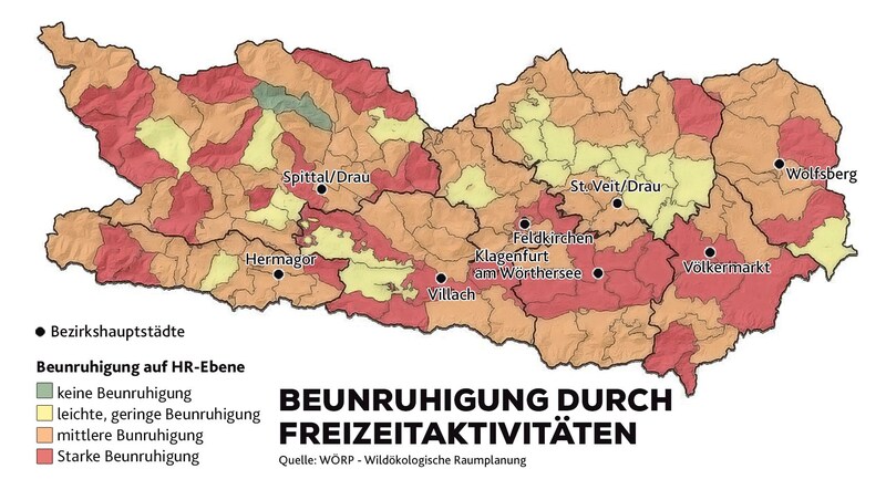 Wildtiere haben fast keine Rückzugsräume mehr. Der Mensch dringt in alle Bereiche vor. (Bild: WÖRP, Krone KREATIV)