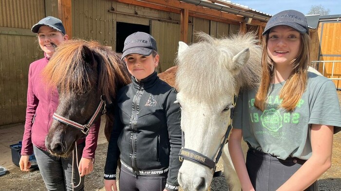 Helena, Paula und Larissa vom IRV Leibsdorf starten heute.