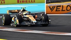 McLaren zieht in Miami die Blicke auf sich. (Bild: APA/AFP/CHANDAN KHANNA, twitter.com/formula1god)