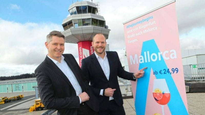 Flughafen Klagenfurt. Eine beliebte Flugstrecke ist jene nach Mallorca. (Bild: Rojsek-Wiedergut Uta)