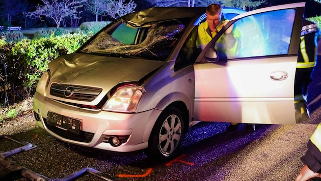 Der Wagen des Unfalllenkers (Bild: Pressefoto Scharinger © Daniel Scharinger)