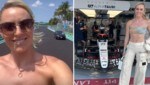 Lindsey Vonn posiert beim Formel-1-Spektakel in Miami vor der Boxengasse von AlphaTauri, anschließend geht‘s auf die Strecke. (Bild: Instagram.com/lindseyvonn)