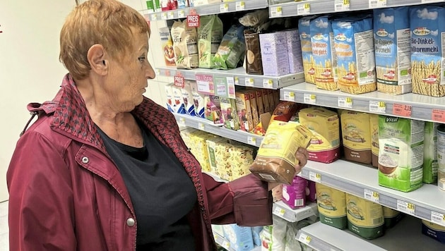 Ingrid Mahl (li.) ist von den Supermarktpreisen geschockt. (Bild: privat)
