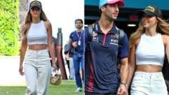 Heidi Berger mit Danny Ricciardo (Bild: GEPA)