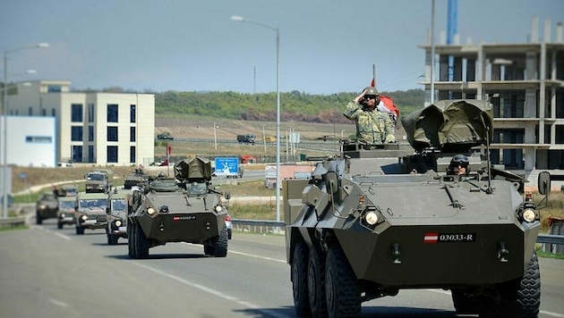 Bundesheersoldaten im Kosovo (Archivbild) (Bild: AUTCON46/Bundesheer/Facebook)