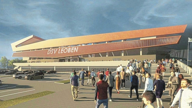 So soll die neue DSV-Arena ausschauen. (Bild: DSV Leoben)