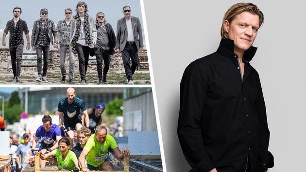 Von hochklassigen Kabaretts über schweißtreibende Fitnessbewerbe bis hin zu stimmungsvollen Rock-Konzerten, hier wird jeder fündig. (Bild: Jeff Mangione, Markus Wenzel, THE STONEZ, Krone KREATIV)