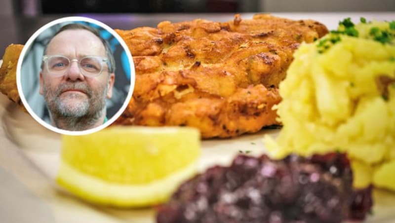 Mit einem provokanten Schnitzel-Sager im „Krone“-Interview sorgte Top-Gastronom Sepp Schellhorn für Aufregung. (Bild: Daniel Scharinger, Robert Newald Krone KREATIV,)