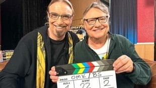 Rudi Dolezal und Joesi Prokopetz bei den Dreharbeiten von „Ohne Maulkorb“ (Bild: krone.tv)