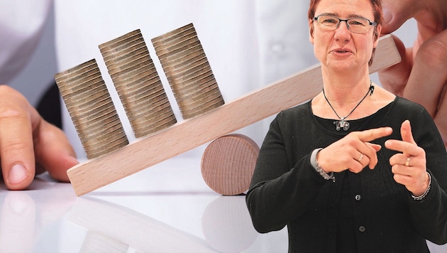 Wifo-Expertin Margit Schratzenstaller plädiert für ein neues Gegengewicht: Die Länder sollen selber Steuern einnehmen und so mehr Verantwortung übernehmen. (Bild: Stock Adobe, Gerhard Bartel, Krone KREATIV)